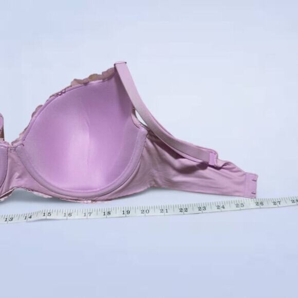 Victoria's Secret Body by Victoria Unlined Demi‎ Purple Lace Bra - 34DD - Picture 3 of 4